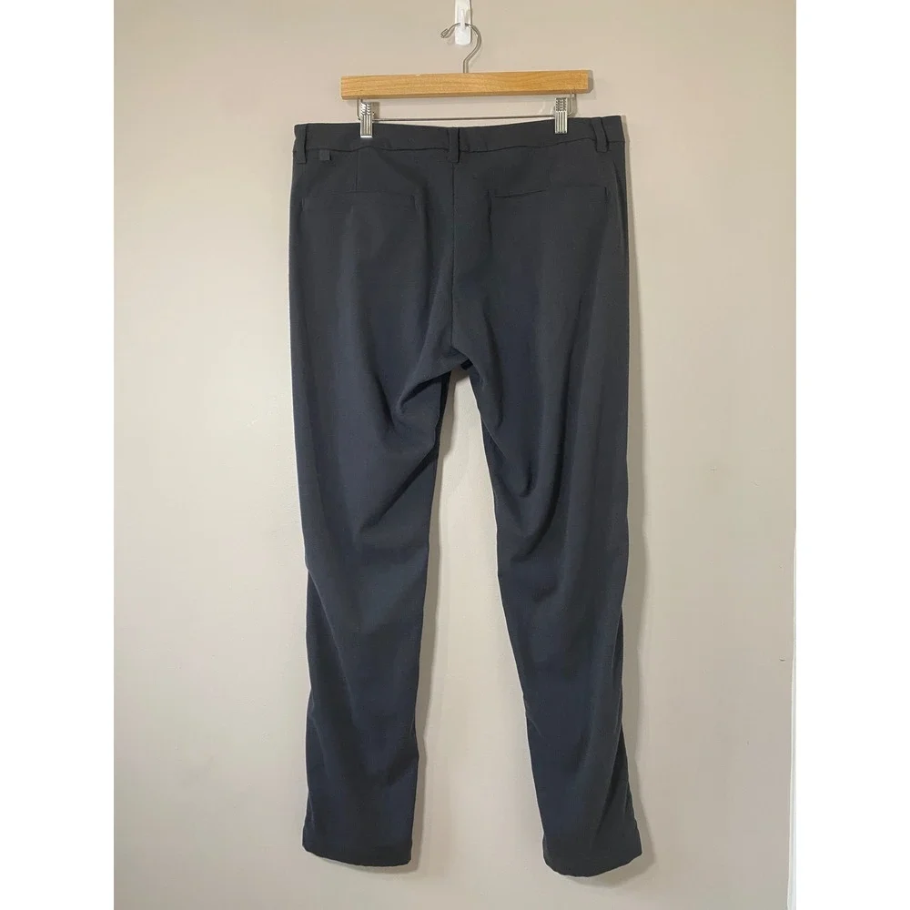 Lululemon Commission Slim Fit Pant 36 Dark Grey‎ Wool Blend Technical Chino